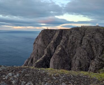 Nordkapp, widok na klif